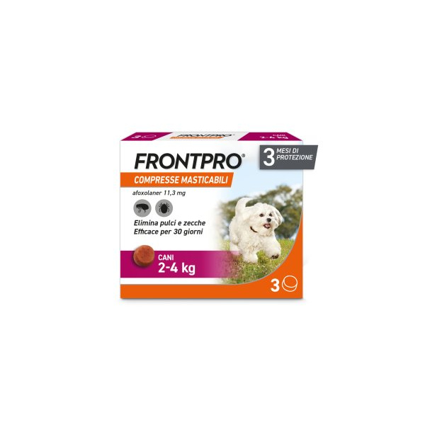 FRONTPRO*3CPR 2-4KG 11,3MG BOEHRINGER ING.ANIM.H.IT.SpA