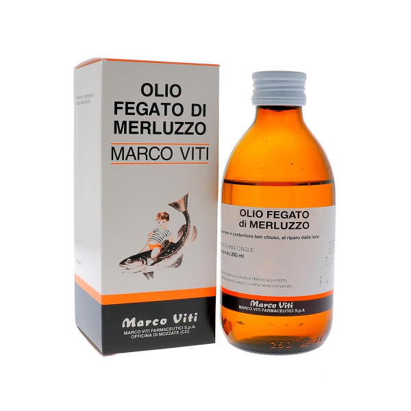 OLIO FEGATO MERLUZZO 200ML MARCO VITI FARMACEUTICI SpA