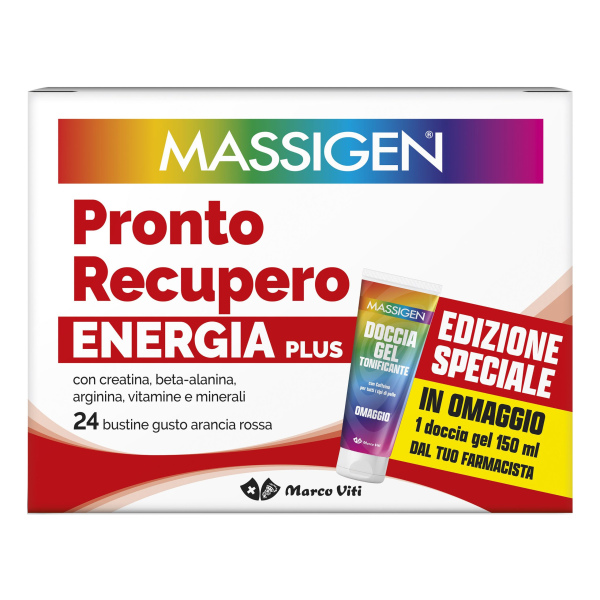 MASSIGEN PRONTO RECUPERO PLUS 24 BUSTINE EDIZIONE SPECIALE 2025 MARCO VITI FARMACEUTICI SpA