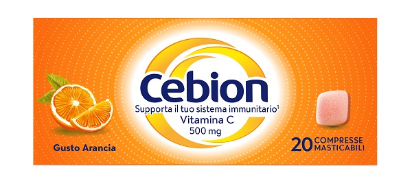 CEBION MASTICABILE ARANCIA VITAMINA C 500 MG 20 COMPRESSE PROCTER & GAMBLE SRL