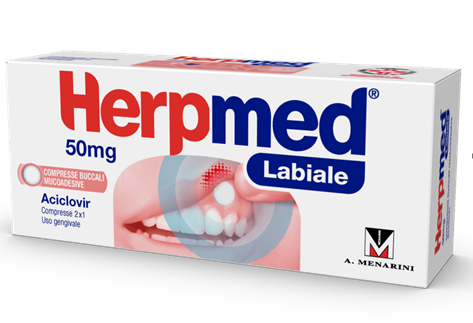 HERPMED LABIALE*2CPR BUCC 50MG VECTANS PHARMA