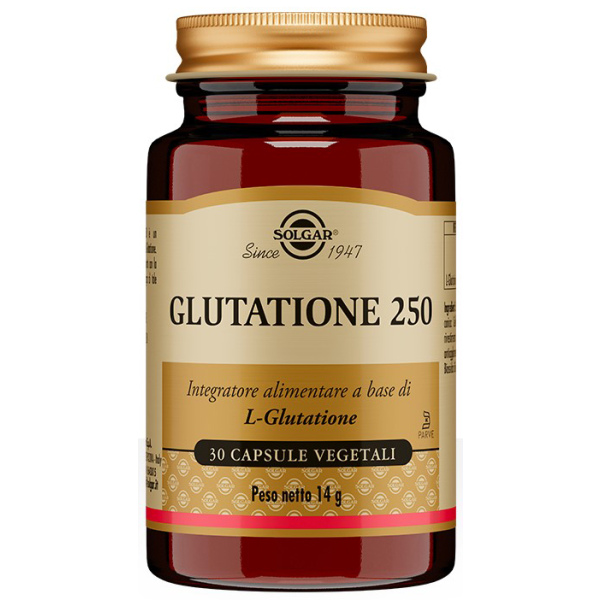 GLUTATIONE 250 30 CAPSULE VEGETALI SOLGAR IT. MULTINUTRIENT SpA