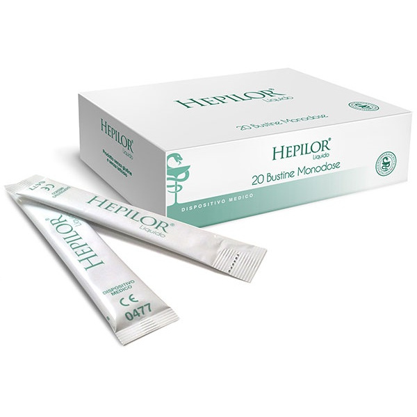 HEPILOR LIQUIDO 20 BUSTINE MONODOSE DA 10 ML SENZA GLUTINE SENZA LATTOSIO AZIENDA FARMACEUTICA ITALIANA