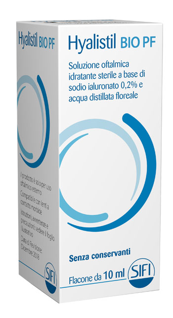GOCCE OCULARI HA 0,2% E ACQUE DISTILLATE HYALISTIL BIO PF FRUTTI ROSSI 10 ML SIFI SpA