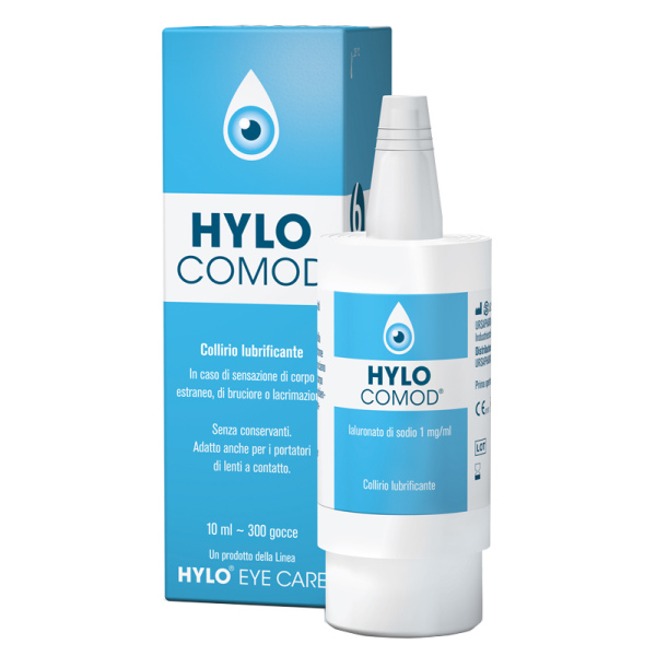 HYLO-COMOD GOCCE OCULARI IALURONATO DI SODIO 0,1%  FLACONCINO 10 ML URSAPHARM Srl