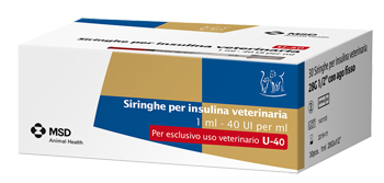 SIRINGA INSULINA USO VETERINARIO -AH 30 SIRINGHE 40 UI/ML MSD ANIMAL HEALTH Srl