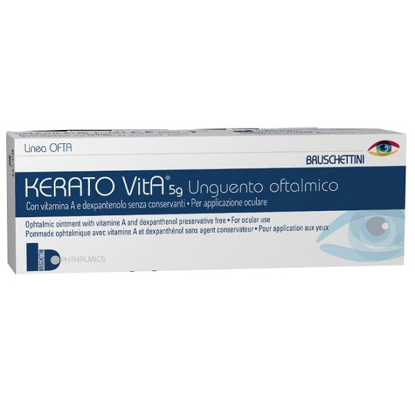UNGUENTO OFTALMICO KERATO VITA 5 G BRUSCHETTINI Srl