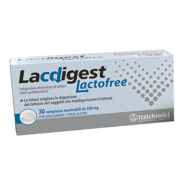 LACDIGEST LACTOFREE 30 COMPRESSE MASTICABILI ITALCHIMICI SpA