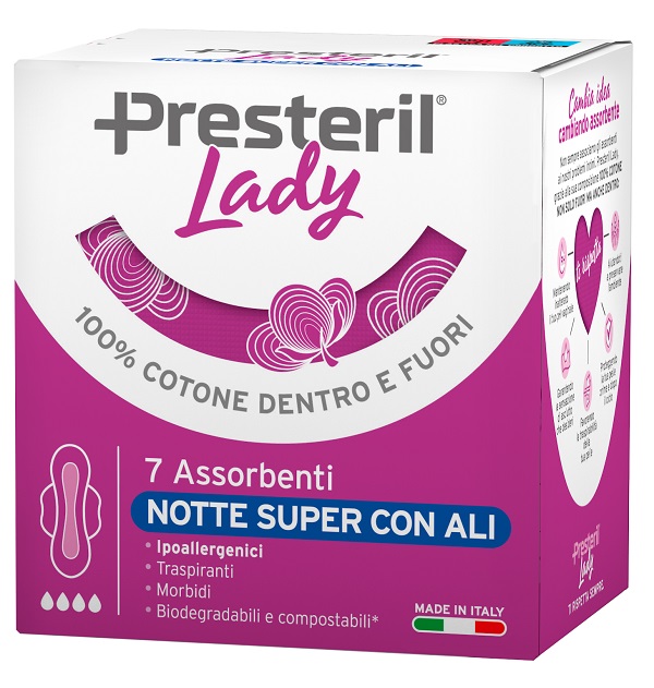 LADY PRESTERIL ASSORBENTI NOTTE SUPER ALI 7 PEZZI CORMAN SpA