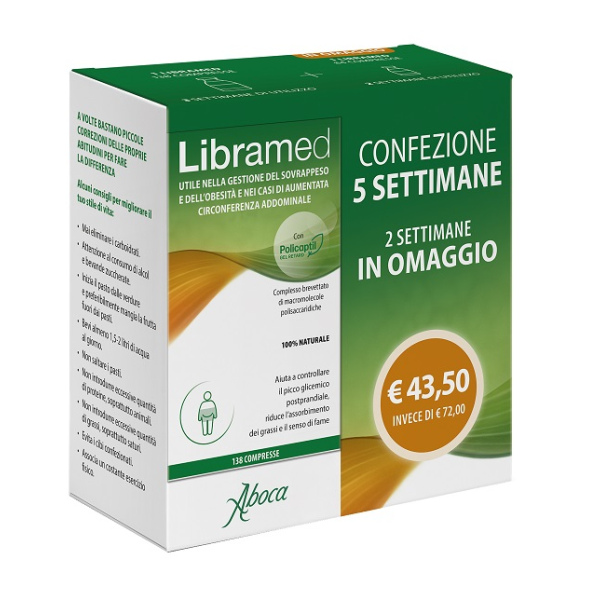 LIBRAMED TRATTAMENTO 5 SETTIMANE 138 + 84 COMPRESSE ABOCA SpA SOCIETA' AGRICOLA