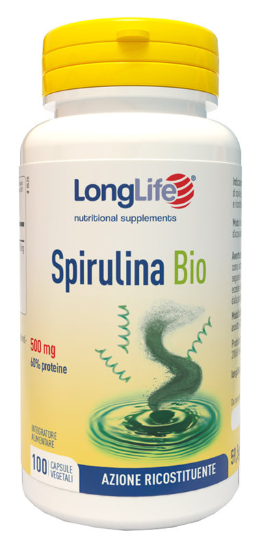 SPIRULINA BIO 500 MG 100 CAPSULE VEGETALI LONGLIFE Srl