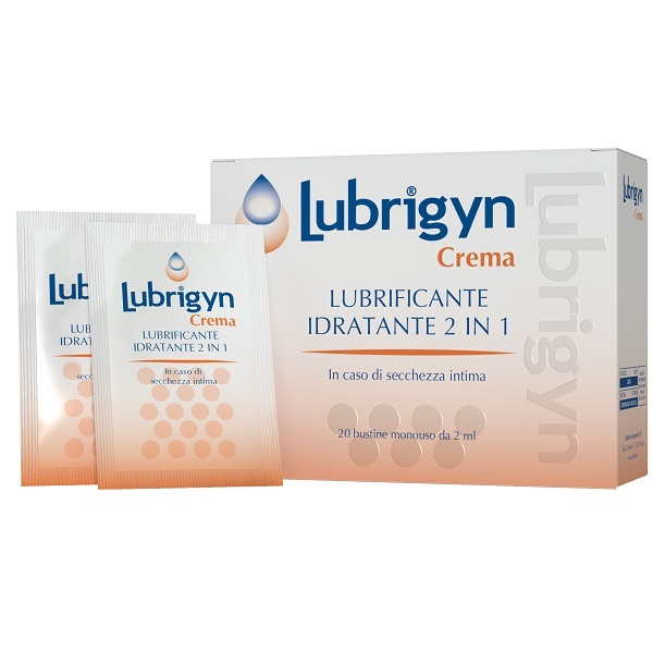 LUBRIGYN CREMA VAGINALE 20 BUSTINE 2 ML UNIDERM FARMACEUTICI Srl