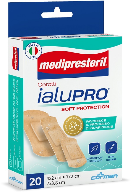 MEDIPRESTERIL CEROTTI IALUPRO SOFT PROTECTION 3 FORMATI ASSORTITI 20 PEZZI CORMAN SpA