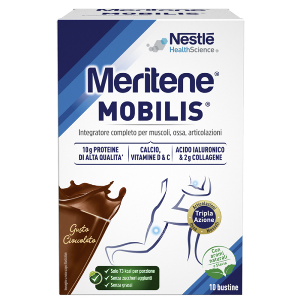 MERITENE MOBILIS CHOCOLATE 8 10 BUSTINE NESTLE' IT.SpA(HEALTHCARE NU.)