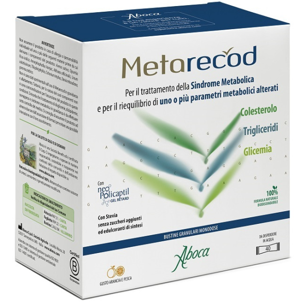 METARECOD 40 BUSTINE GRANULARI X 2,5G GUSTO ARANCIA E PESCA ABOCA SpA SOCIETA' AGRICOLA