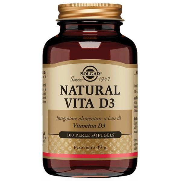 NATURAL VITA D3 100 PERLE SOLGAR IT. MULTINUTRIENT SpA