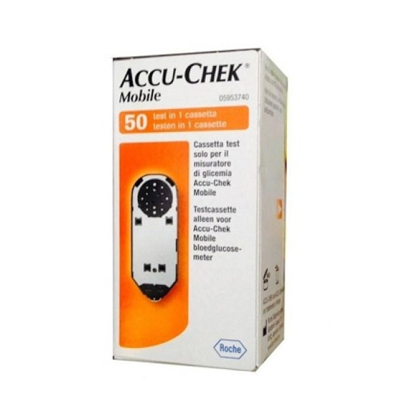 STRISCE MISURAZIONE GLICEMIA ACCU-CHEK MOBILE 50 TEST MIC 2 ROCHE DIABETES CARE ITALY SpA