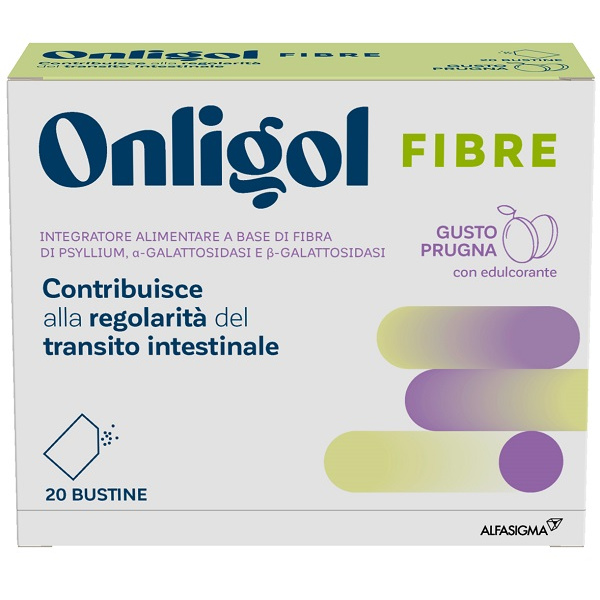 ONLIGOL FIBRE PRUGNA 20 BUSTINE ALFASIGMA SpA