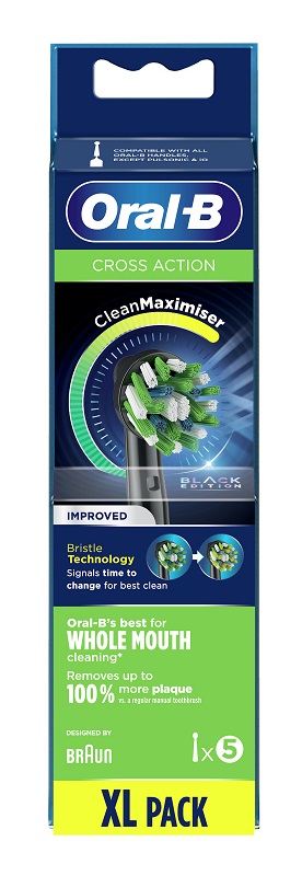 ORALB CROSS ACTION BLACK EB50 TESTINE PER SPAZZOLINO ELETTRICO 5 PEZZI PROCTER & GAMBLE SRL