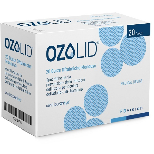 GARZA OFTALMICA OZOLID TNT CON OLIO OZONIZZATO IN FOSFOLIPIDI LIPOZONEYE 20 PEZZI FB VISION SpA