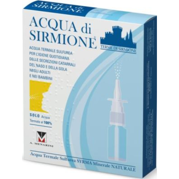 ACQUA MINERALE NATURALE 6 FIALE 15 ML TERME DI SIRMIONE