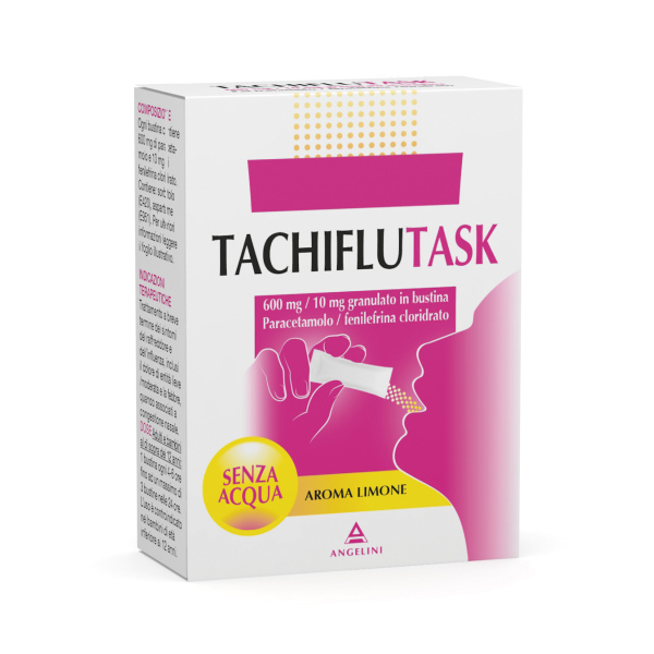 TACHIFLUTASK*10BS 600MG+10MG ANGELINI PHARMA ITALIA SpA
