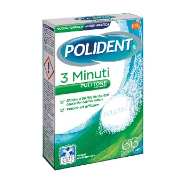 POLIDENT 3 MINUTI 66 COMPRESSE HALEON ITALY Srl