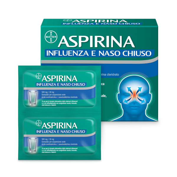 ASPIRINA INFLUENZA E NASO C*10 BAYER SpA