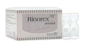 RINOREX AEROSOL CON BICARBONATO 25 FIALE STERILI MONOUSO 3 ML STEWART ITALIA Srl