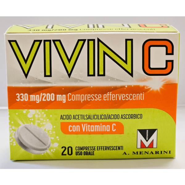 VIVIN C*20CPR EFF 330MG+200MG A.MENARINI IND.FARM.RIUN.Srl