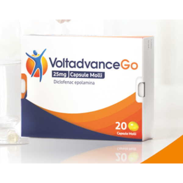 VOLTADVANCEGO*20CPS MOLLI 25MG HALEON ITALY Srl