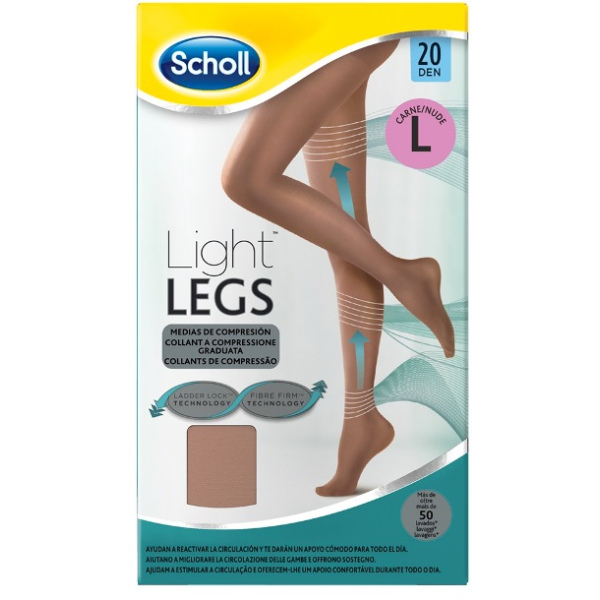 SCHOLL LIGHTLEGS 20 DENARI TAGLIA L COLORE NUDE 1 PAIO DR.SCHOLL'S (H.F.S. IT. SpA)