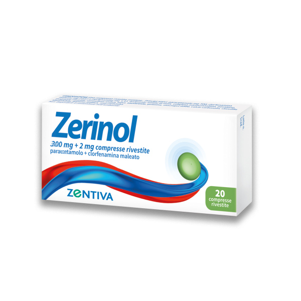 ZERINOL*20CPR RIV 300MG+2MG ZENTIVA ITALIA Srl