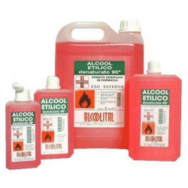 ALCOOL ETILICO DENATURATO 90% 250 ML ALCOOLITAL Srl