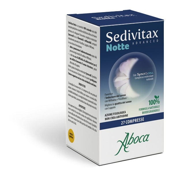 SEDIVITAX NOTTE ADVANCED 27 COMPRESSE ABOCA SpA SOCIETA' AGRICOLA
