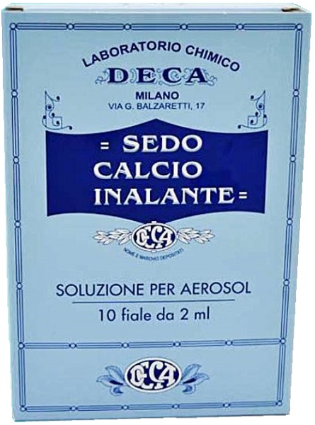 SEDO CALCIO INALANTE SOLUZIONE AEROSOL 10 FIALE 2 ML DECA LABORATORIO CHIMICO Srl
