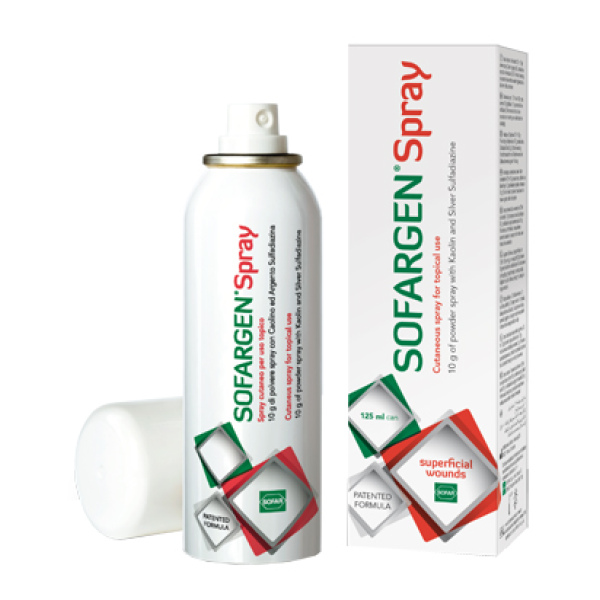 MEDICAZIONE IN POLVERE SPRAY 10 G CON CAOLINO E ARGENTO SULFADIAZINA 125 ML ALFASIGMA SpA