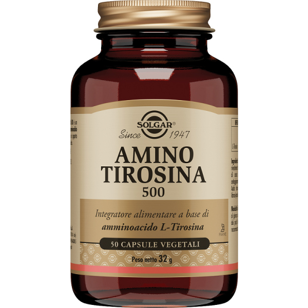 AMINO TIROSINA 500 50 CAPSULE VEGETALI SOLGAR IT. MULTINUTRIENT SpA