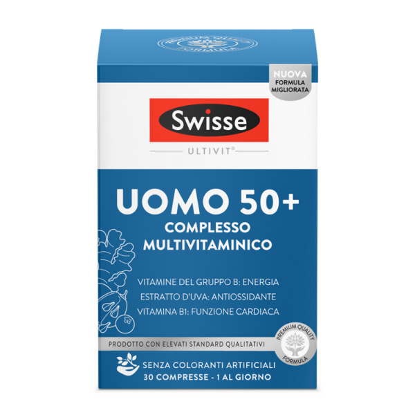 SWISSE MULTIVITAMINICO UOMO 50+ 30 COMPRESSE HEALTH AND HAPPINESS (H&H) IT.