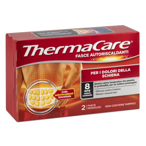 FASCIA AUTORISCALDANTE A CALORE TERAPEUTICO THERMACARE SCHIENA 2 PEZZI ANGELINI PHARMA ITALIA SpA