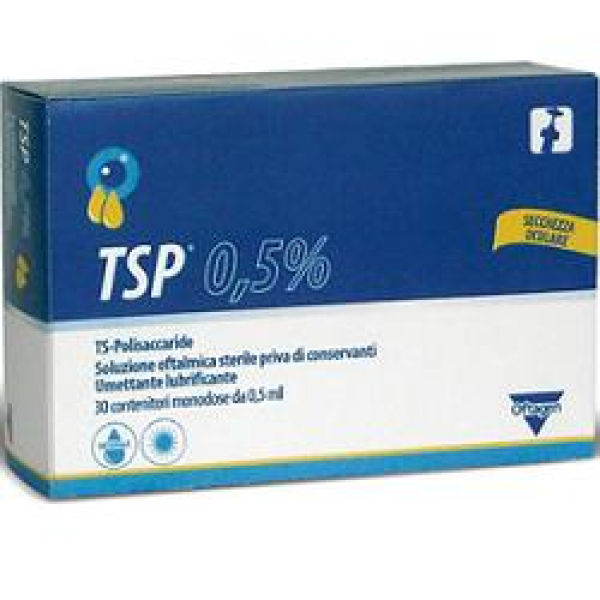 TSP 0,5% SOLUZIONE OFTALMICA UMETTANTE LUBRIFICANTE 30 FLACONCINI MONODOSE 0,5 ML DIADEMA FARMACEUTICI Srl