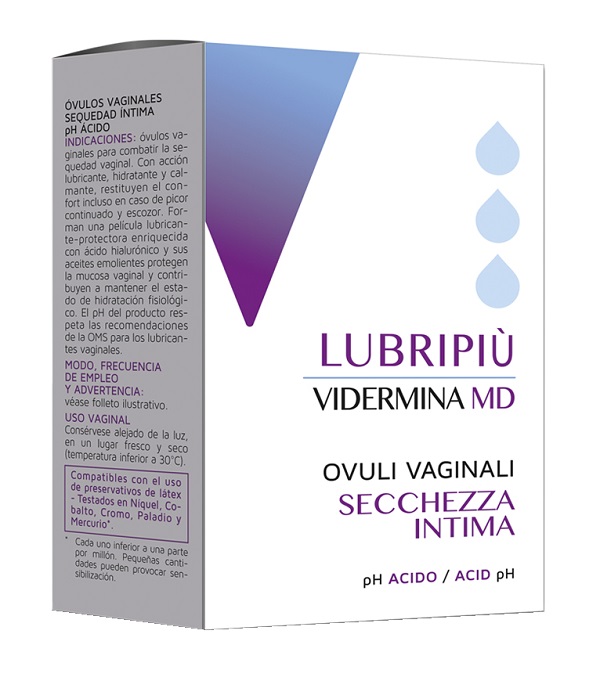 VIDERMINA LUBRIPIU' OVULI VAGINALI 2 BLISTER DA 5 OVULI IST.GANASSINI SpA