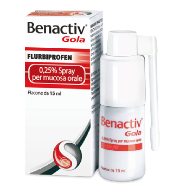 BENACTIV GOLA*SPRAY 15ML 0,25% RECKITT BENCKISER H.(IT.) SpA