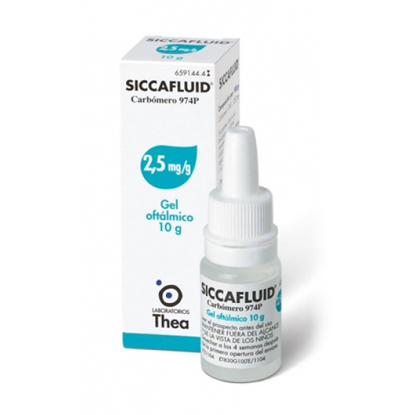 SICCAFLUID*GEL OFT 10G 2,5MG/G THEA FARMA SpA