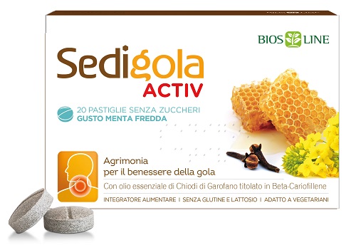 APIX SEDIGOLA ACTIV MENTA FREDDA 20 PASTIGLIE BIOS LINE SpA