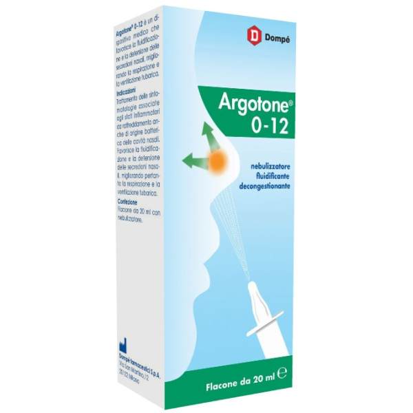 ARGOTONE 0-12 SPRAY NASALE 20 ML DOMPE' FARMACEUTICI SpA