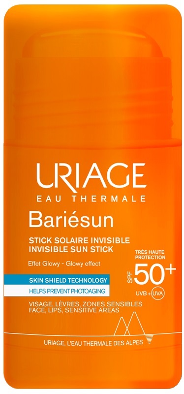 EAU THERMALE BARIESUN SPF50+ STICK SOLAIRE INVISIBILE EFFET GLOWY 18 G URIAGE LABORATOIRES DERMATOLOG