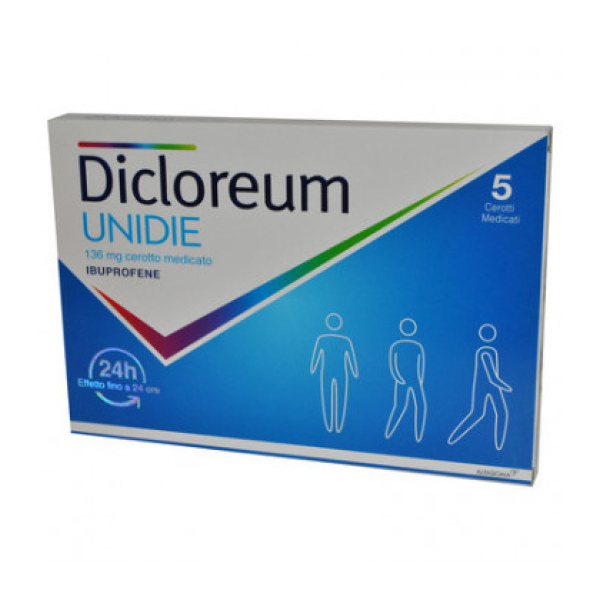 DICLOREUM UNIDIE*5CER 136MG24H ALFASIGMA SpA