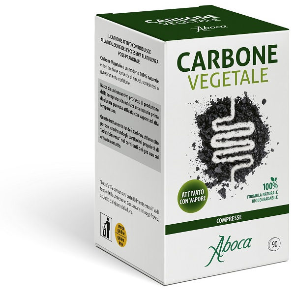 CARBONE VEGETALE 90 COMPRESSE ABOCA SpA SOCIETA' AGRICOLA
