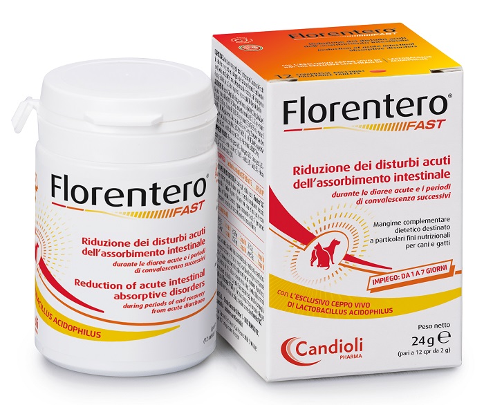 FLORENTERO FAST BARATTOLO DA 12 COMPRESSE APPETIBILI DA 2 G CANDIOLI IST.PROFIL.E FARM.SpA